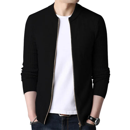 Navarita | Zippered Knit Cardigan