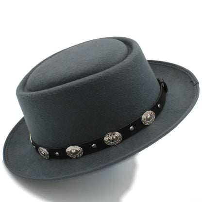 Navarita | Retro Wool Fedora Hat with Decorative Band