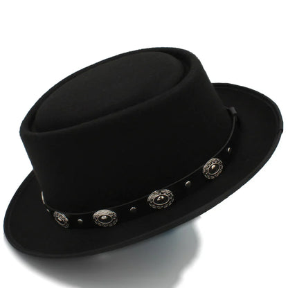 Navarita | Retro Wool Fedora Hat with Decorative Band