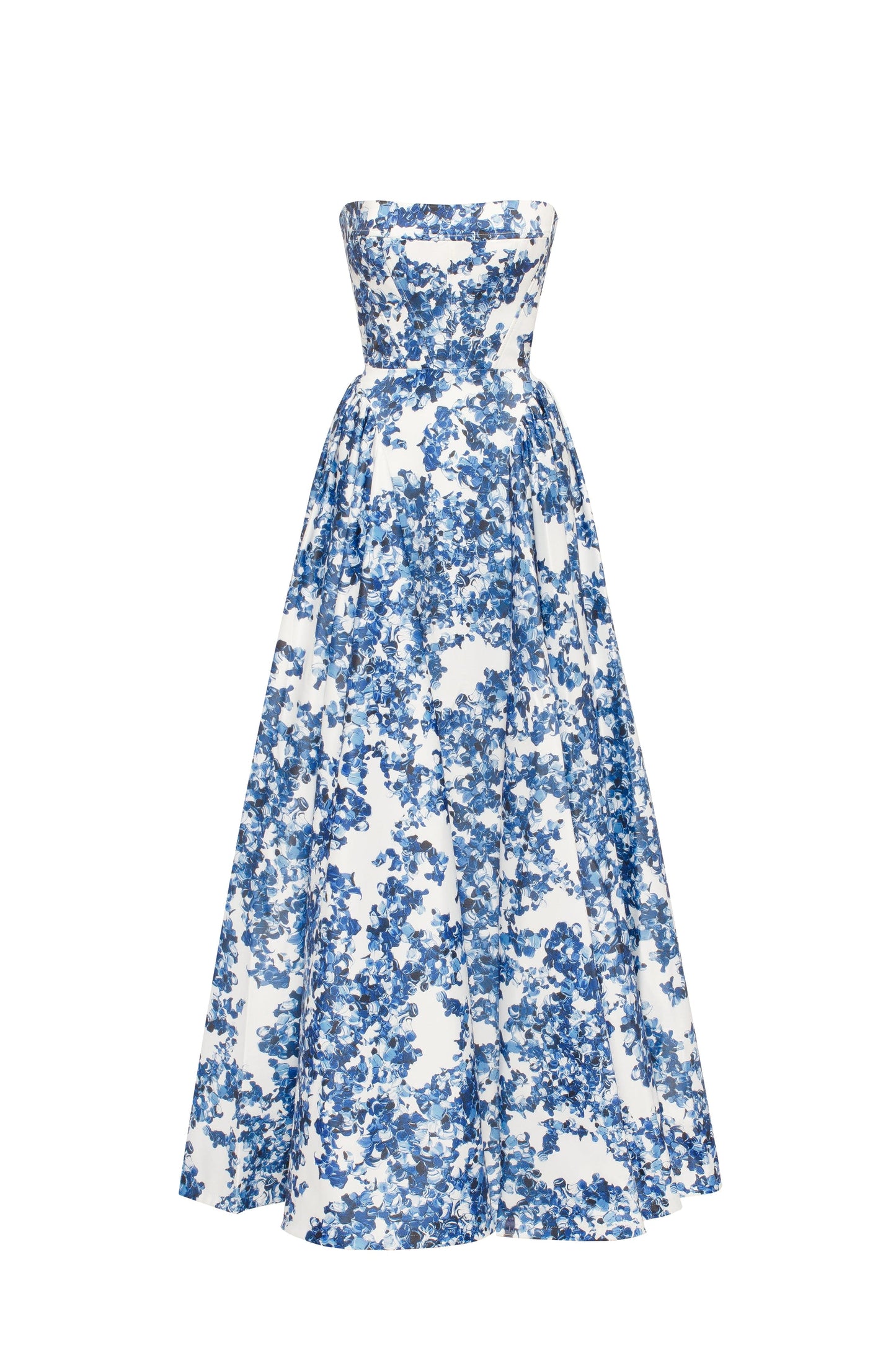 Vestido Maxi Strapless Ethereal Blossom Romántico