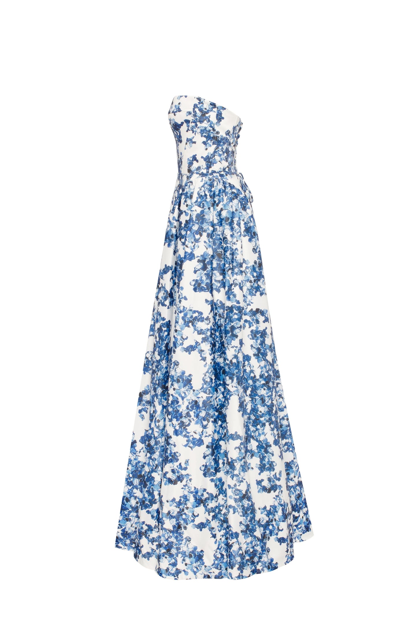 Vestido Maxi Strapless Ethereal Blossom Romántico