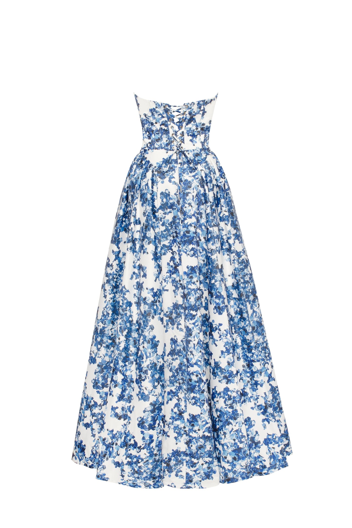 Vestido Maxi Strapless Ethereal Blossom Romántico