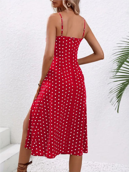 Navarita | Dotted Sunset Midi Dress