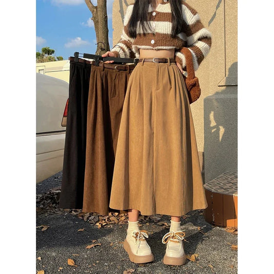 Navarita | Winter Comfort A-Line Maxi Skirt