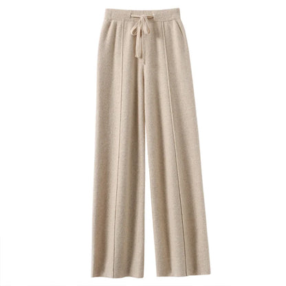 Navarita | Cashsoft Wide-Leg Knit Pants