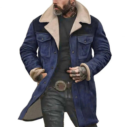 Navarita | Faux Suede Winter Jacket with Shearling Lining