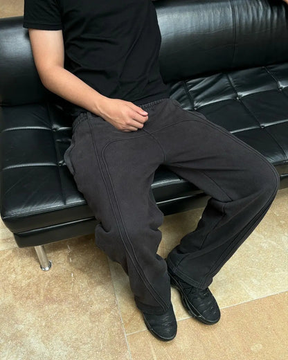 Navarita | Retro-Stitched Loose Fit Sweatpants