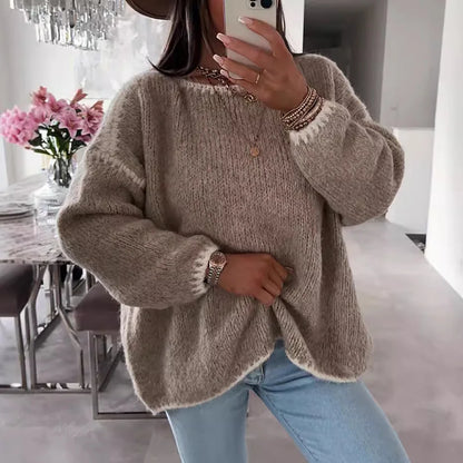 Navarita | Casual Knitted Puff Sleeve Pullover