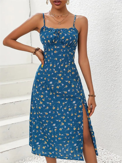 Navarita | Dotted Sunset Midi Dress