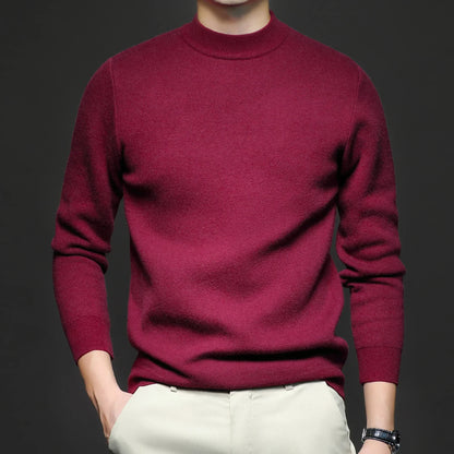 Navarita | Black Slim Fit Knitted Pullover Sweater
