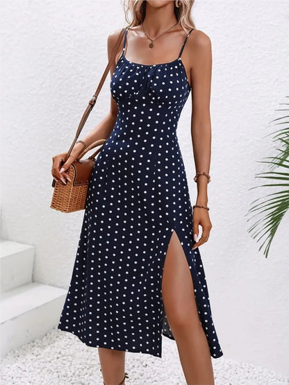Navarita | Dotted Sunset Midi Dress