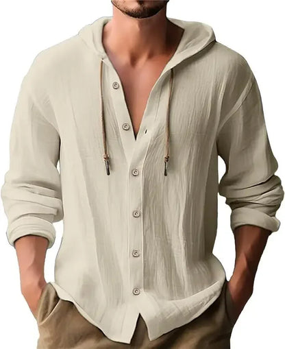 Navarita | Lightweight Hooded Cotton-Linen T-Shirt