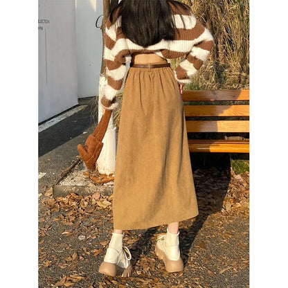 Navarita | Winter Comfort A-Line Maxi Skirt