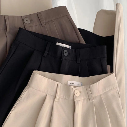 Navarita | Elegant High-Waist Wide-Leg Suit Pants