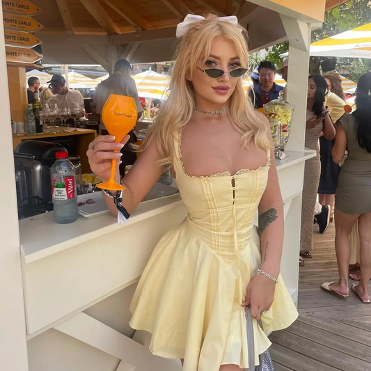 Navarita | Lace-Up Summer Glow Dress
