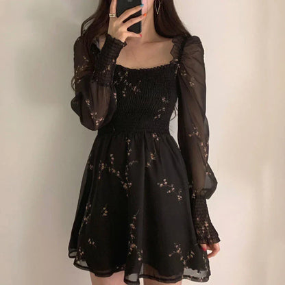 Navarita | Vintage Floral Mesh Dress