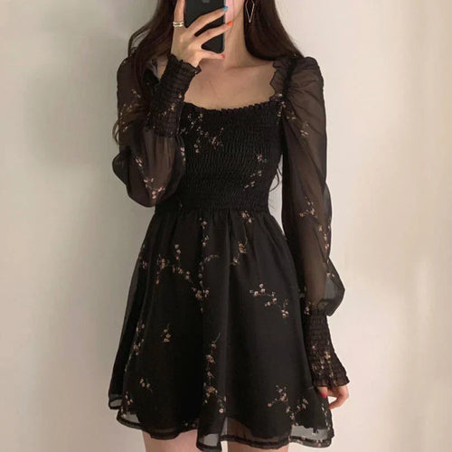 Navarita | Vintage Floral Mesh Dress