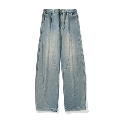 Navarita | Washed Wide Leg Denim Jeans for Men