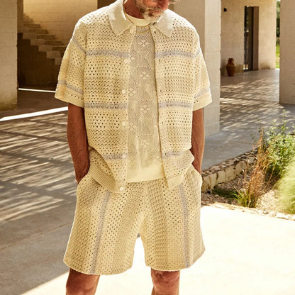 Navarita | Summer Knit Cardigan Two-Piece Set