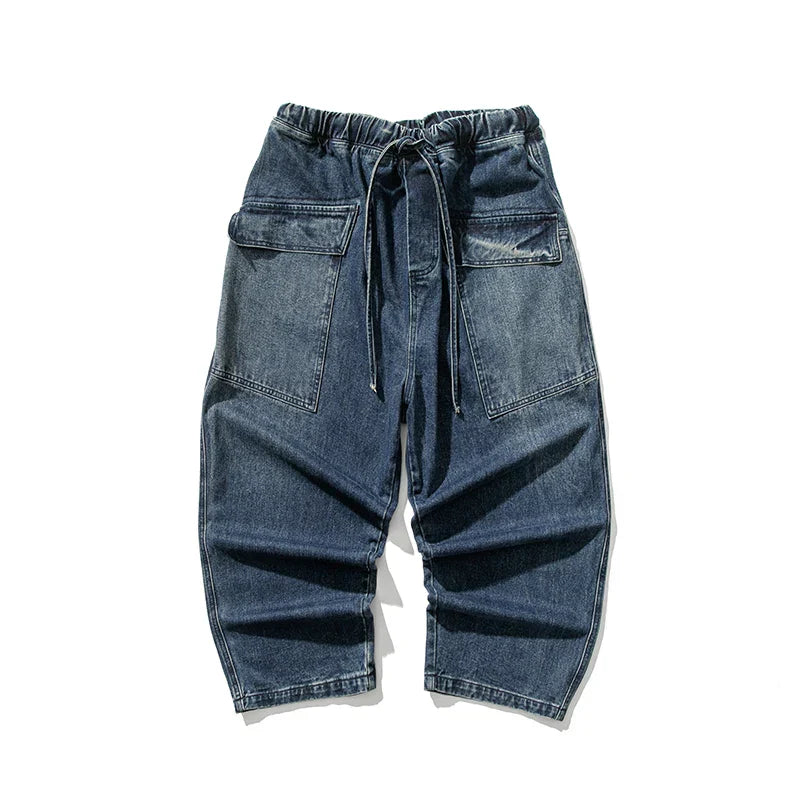 Navarita | Relaxed Fit Washed Denim Pants