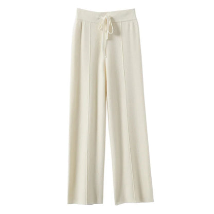 Navarita | Cashsoft Wide-Leg Knit Pants