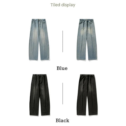 Navarita | Washed Wide Leg Denim Jeans for Men