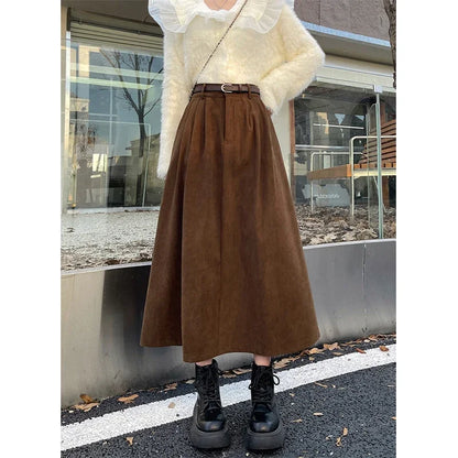 Navarita | Winter Comfort A-Line Maxi Skirt