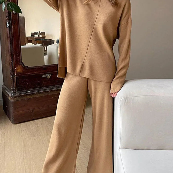 Conjunto de punto de cintura alta – Veloura