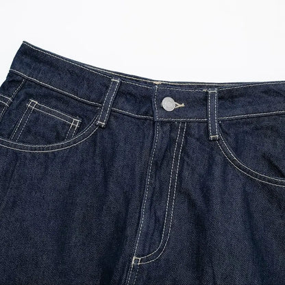 Navarita | Vintage High-Waist Balloon Denim Mini Skirt