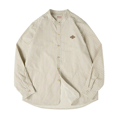 Navarita | Striped Collar Cotton Shirt