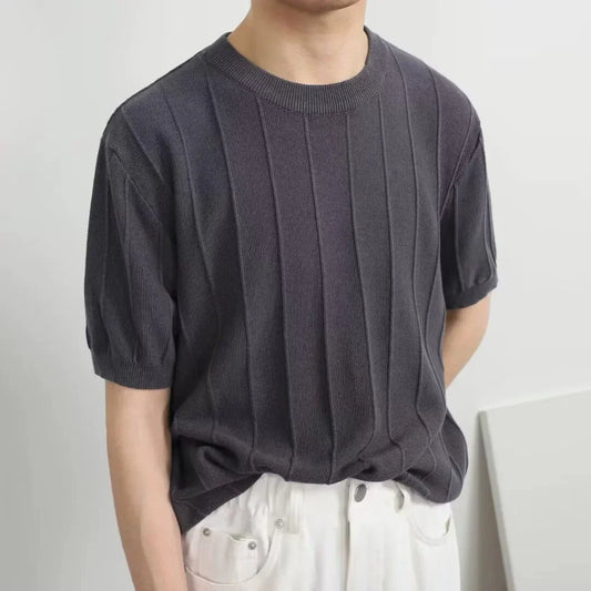 Navarita | Korean Style Breathable Knit T-Shirt