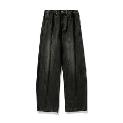 Navarita | Washed Wide Leg Denim Jeans for Men