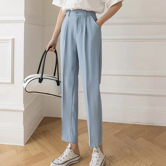 Navarita | Office Lady Pleated Ankle Pants