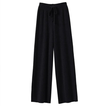 Navarita | Cashsoft Wide-Leg Knit Pants