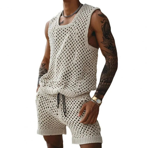 Navarita | Sleeveless Knit Vest & Shorts Set