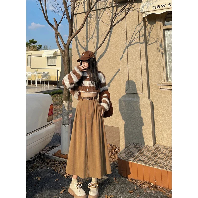 Navarita | Winter Comfort A-Line Maxi Skirt