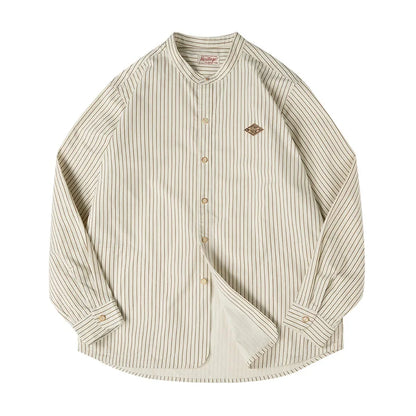 Navarita | Striped Collar Cotton Shirt