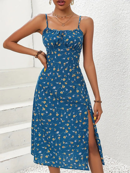 Navarita | Dotted Sunset Midi Dress