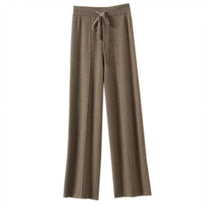Navarita | Cashsoft Wide-Leg Knit Pants