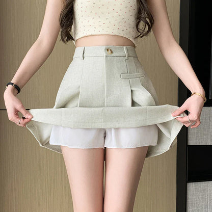 Navarita | Pleated Chic High Waist Mini Skirt