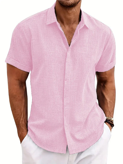 Navarita | Slim Fit Textured Summer Shirt