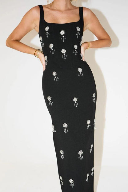 Conjunto de Gala Ultimate Muse con Falda Maxi y Cristales