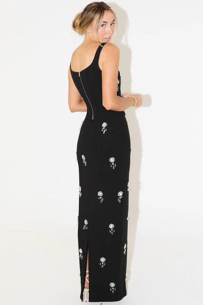 Conjunto de Gala Ultimate Muse con Falda Maxi y Cristales